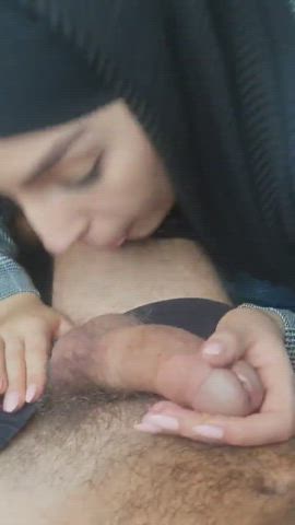 Arab Balls Sucking Blowjob Hijab Muslim gif