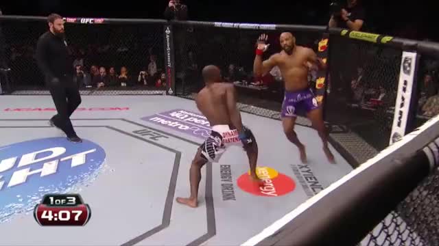 Derek Brunson landing multiple takedowns on Olympic silver medalist, Yoel Romero