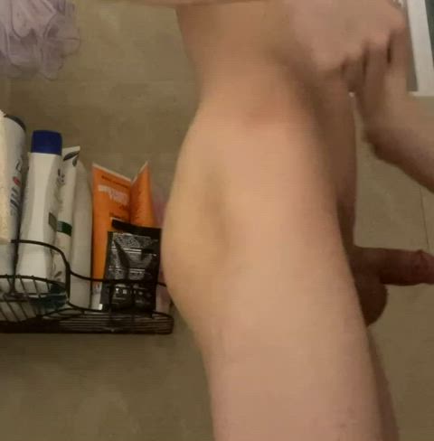 ass femboy nude shower slapping spanked spanking gif