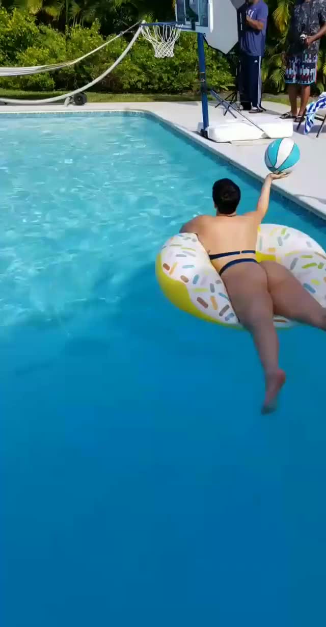 Playing in the pool