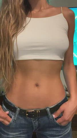 body jeans tits gif