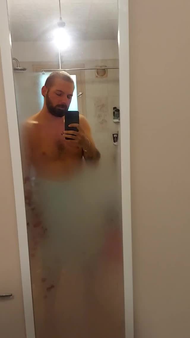 Hot shower mirror