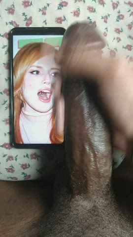 BBC Bella Thorne Big Dick Celebrity Cock Cum Tribute gif