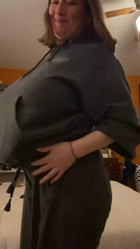 big tits boobs homemade gif