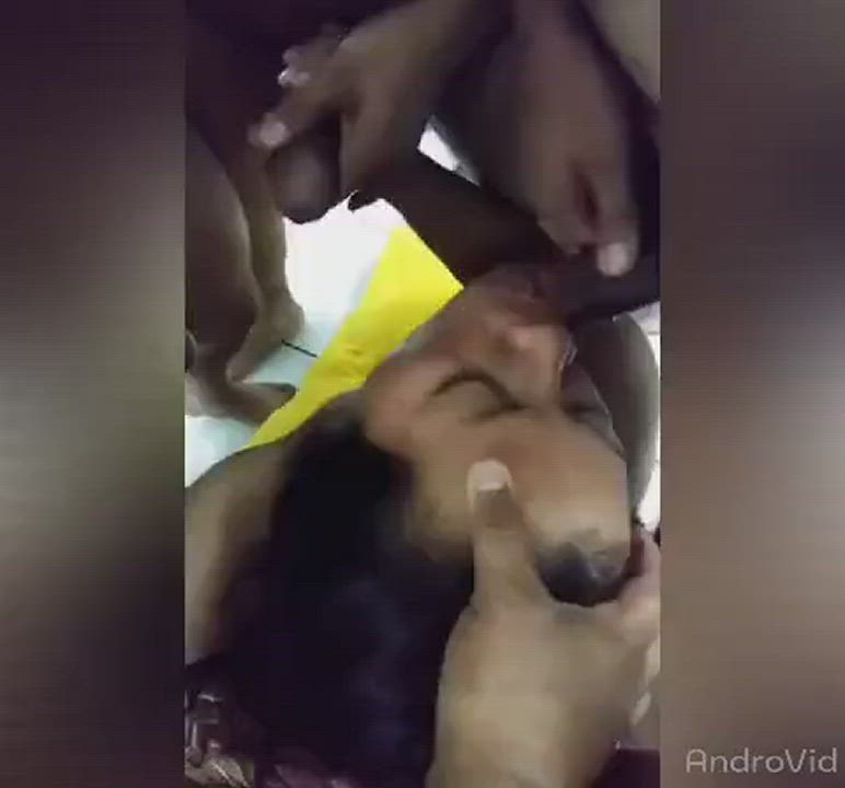 Cumshot Facial Gangbang Orgy gif