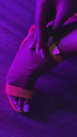 clothed domination ebony feet foot fetish high heels gif