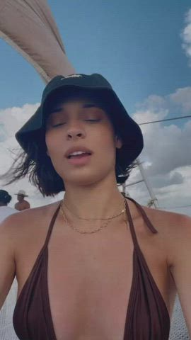 beach bikini dancing gif