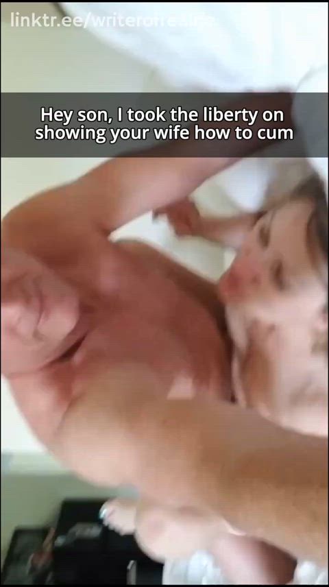 breeding caption cheat cheating cuckold cuckquean dad orgasm step-dad wife captions