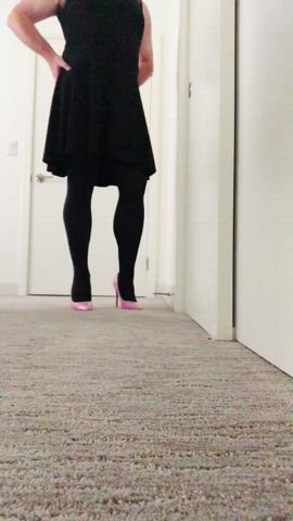 crossdressing high heels sissy gif