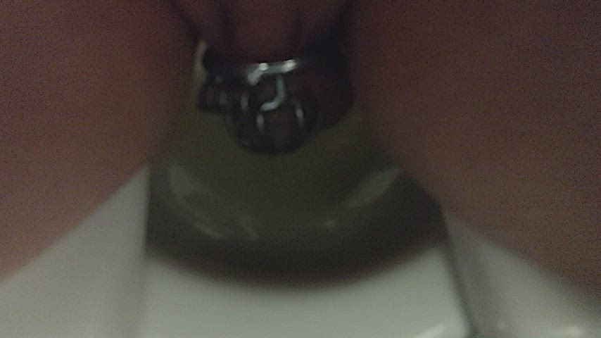 Chastity Belt Piss Sissy gif