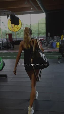 Blonde Legs Workout gif