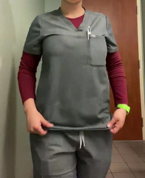 Hiding under my scrubs ?