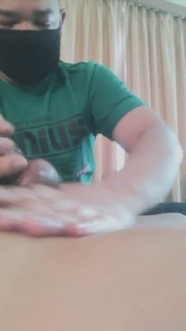 Asian Cock Erection Malaysian Massage Oiled Sucking gif