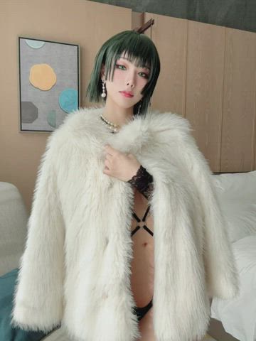 asian cosplay lingerie gif