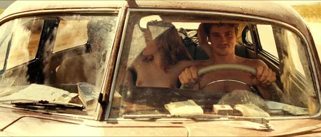 Kristen Stewart topless double handjob plot (On the Road)