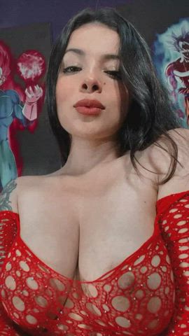 boobs colombian latina lesbian lingerie lips lipstick gif