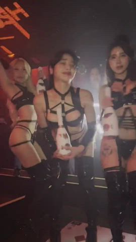 asian club dancing korean nightclub tease teasing gif