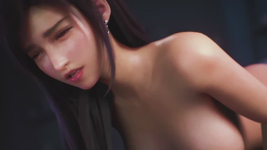 3d animation asian big tits tifa lockhart tits gif