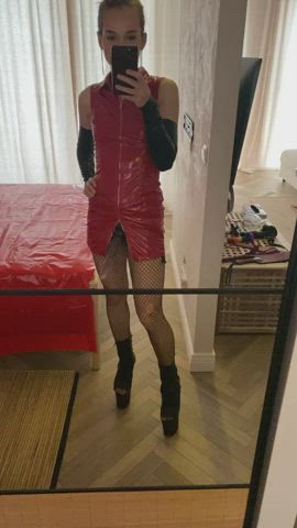 BDSM Boots Femdom Fetish Fishnet Latex Strap On gif