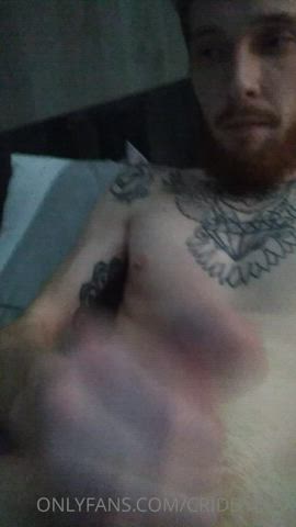 Big Dick Cumshot Male Masturbation Masturbating OnlyFans Solo Tattoo gif