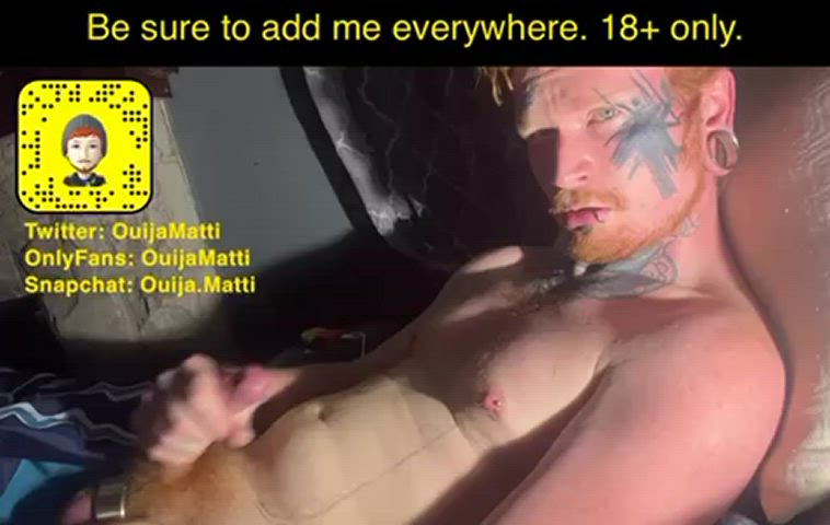 balls cumshot jerk off onlyfans redhead stretching tattoo gif