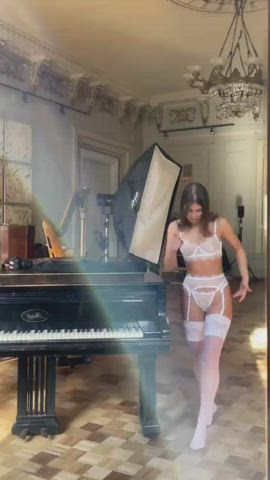 ass booty lingerie stockings gif