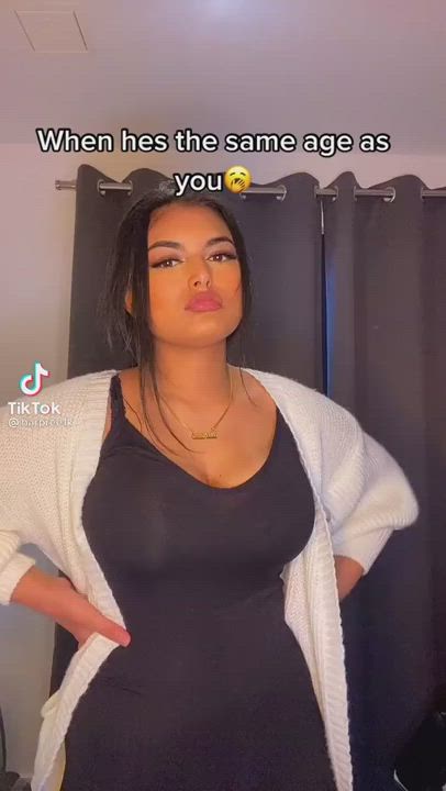 Big Tits Teen TikTok gif