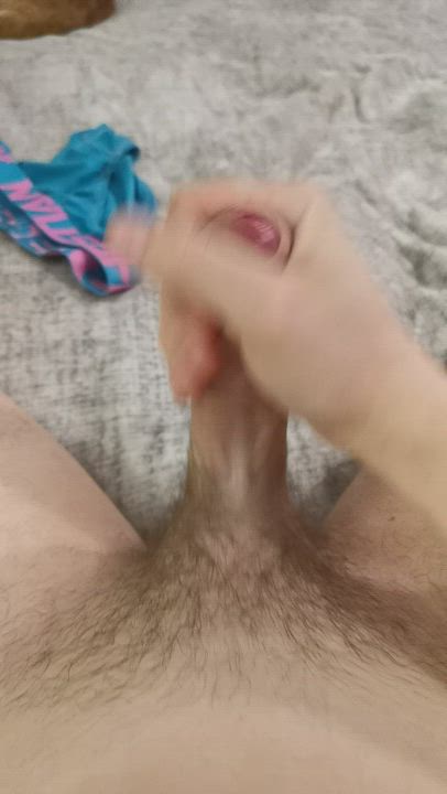 [21] Feels so good to stroke my cock, but I wish it was your hand ?