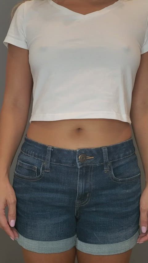 asian belly button stomach gif