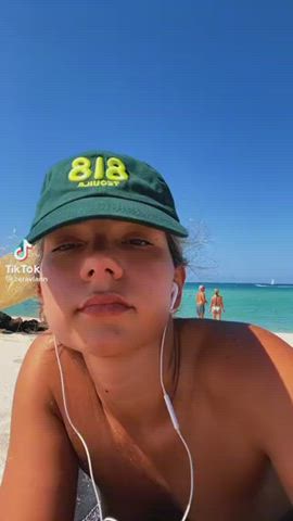 beach boobs tiktok gif