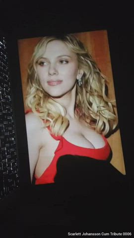 I wouldn't last more than 45 seconds in-between Scarlett Johansson's tits