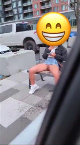 pee peeing skirt gif