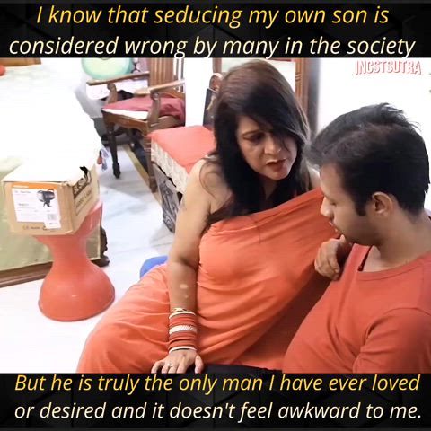 indian mom seduction son gif