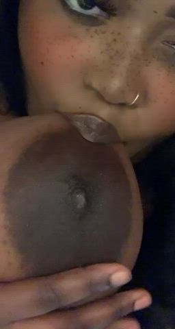 Areolas Big Nipples Big Tits Cute Ebony Pretty gif