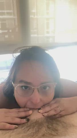 bull glasses hotwife gif