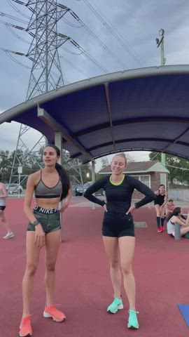 camel toe legs workout gif