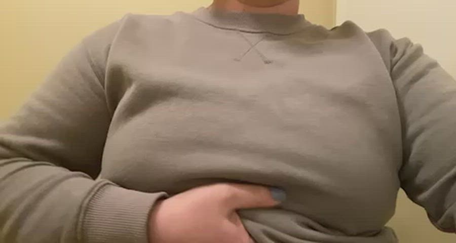 It’s been way too long since I whipped my milf tits out at work!