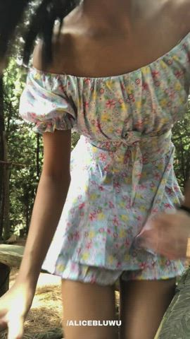 18 years old cute dress latina onlyfans outdoor petite teen upskirt gif