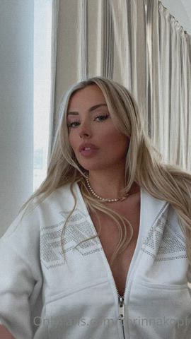 blonde boobs sensual gif