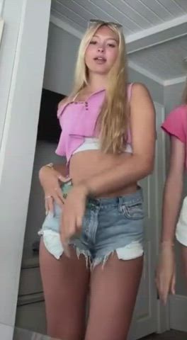 babe barely legal blonde cute dancing pretty teen tiktok tribute gif