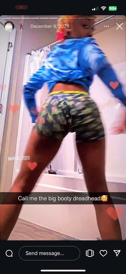 ebony thot twerking twerk gif