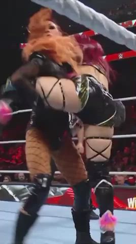 asian ass booty cute japanese pale thick thighs wrestling gif
