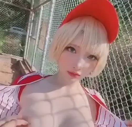 Asian Cosplay Tits gif