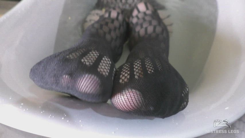 Bathtub Feet Feet Fetish Fetish Fishnet Foot Fetish Goddess Kinky Legs Soles Teasing