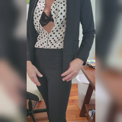 boss hotwife milf undressing gif