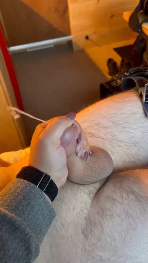 cfnm cumshot handjob ruined orgasm gif