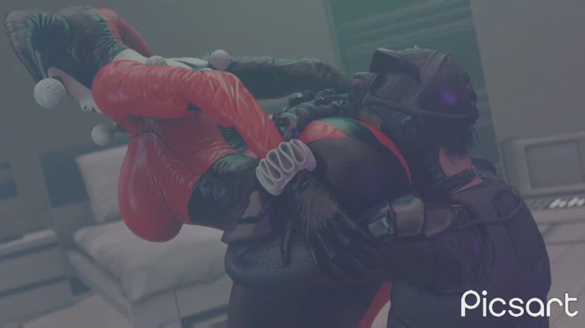 ass eating big ass harley quinn gif