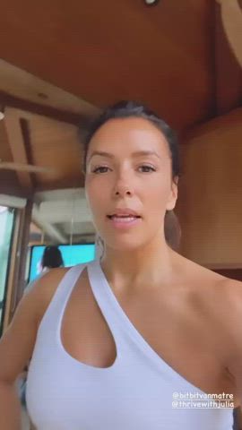 eva longoria spandex workout gif