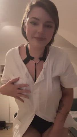 Boobs Natural Tits Selfie gif