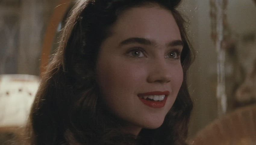 brunette jennifer connelly sexy gif